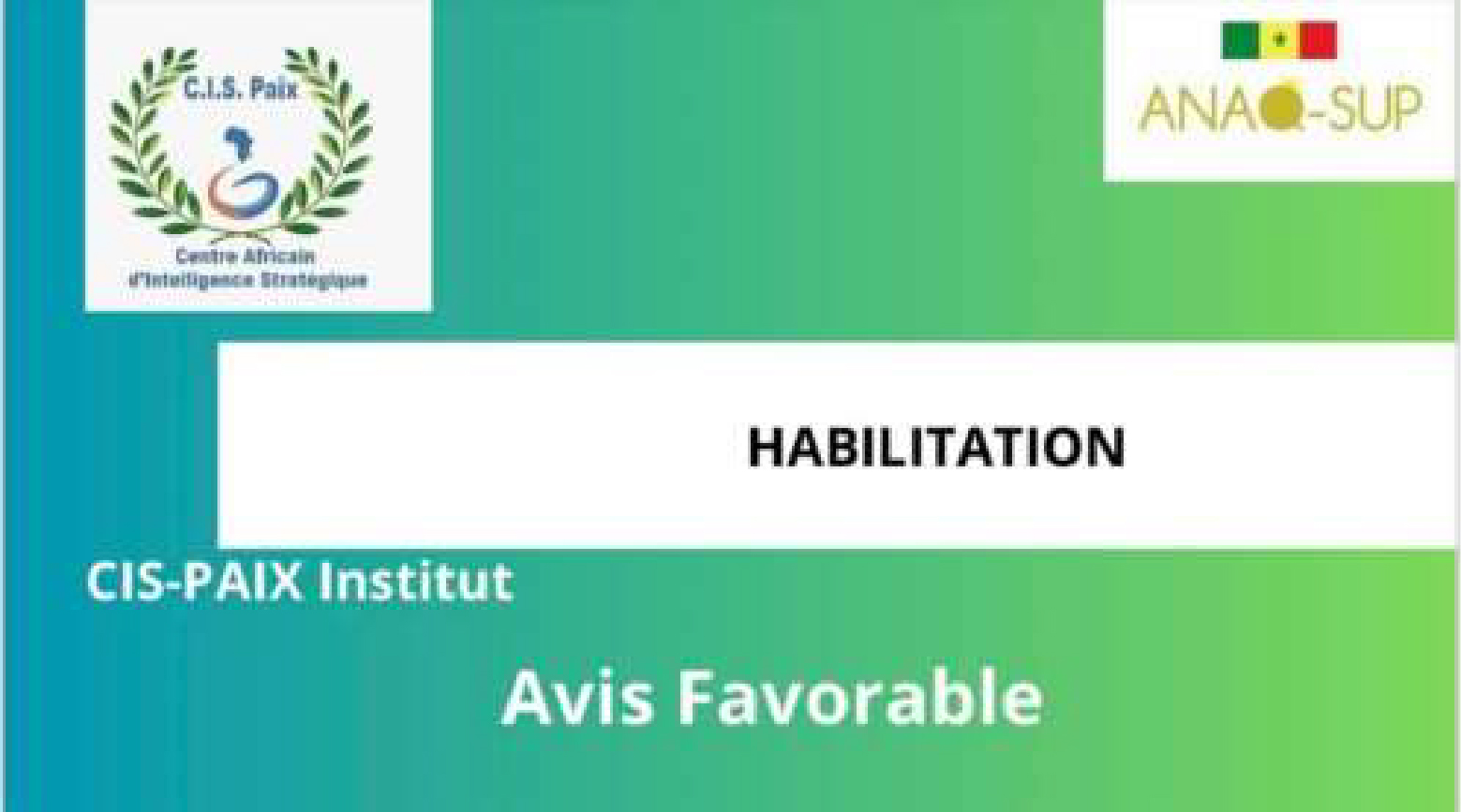 Reconnaissance nationale pour CISPAIX